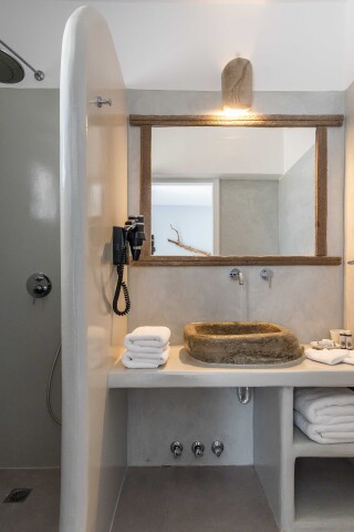 double rooms tania milos bathroom